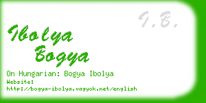 ibolya bogya business card